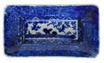 Travessa de porcelana chinesa, med. 19 x 10 cm