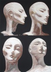 "4 FACES" Coleção Manequim, Vinílica s/Tela, 160 x 110 cm, Reproduzida na pág. 123 do Livro A Porta, 2010