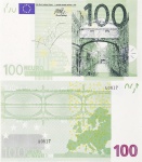 Numismática / Nota - J. Bosco Renaud - Cem Neuro, 2008, papel moeda, assinada inferior direito, med. 8 x 14 cm.