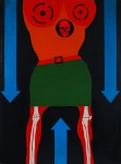 WALDYR MATTOS. "Esse retrato pode ser o seu", óleo s/eucatex , 122 x 90 cm. Assinado, datado e  intitulado no verso 2.1969.