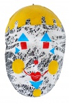 DANIEL AZULAY. "Pierrot". Máscara em papier marché. 24x16,5x10cm. No verso, datada "97", assinada e titulada.
