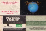 Colecionismo. Ingresso unitário nº 005079 para o ROCK IN RIO  de 1985, 1º Festival.