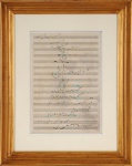 PAULO GARCEZ. "Sem Título", técnica mista, 28 x 19 cm. Assinado. Emoldurado com vidro, 47 x 37 cm