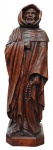 SANTO. Imagem de  madeira entalhada e patinada. Alt. 47 cm