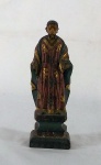 São José, imagem em madeira entalhada e policromada (falta mão), med. 23 cm, séc. XIX