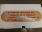 Liam Gillick - South Bank 1987, impressão sobre skate, 2007, edição de 100 - Printed Matter