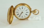 Relógio de bolso da marca F.G.S. & Cia, em ouro , medindo 30 mm. Peso total 25,4 gr.