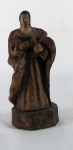 Nossa Senhora, imagem em terracota com resquícios de policromia, med. 24 cm, brasil séc. XVIII