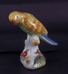 Pássaro de porcelana policromada med. 10 cm de altura