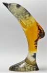 ABRAHAM PALATNIK.  Escultura em resina de poliester representando "Golfinho"(lasca no bico). Sem assinatura. Alt. 14 cm.