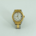Relógio feminino da marca Technos Riviera, quartz, em metal dourado e prateado
