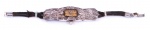 Relógio suíço pulseira francês em prata, com micro brilhante (não funciona). Peso 15,3 gr. ESTE LOTE DESTINA-SE À DOAÇÃO INTEGRAL A Imperial Irmandade de Nossa Senhora da Glória do Outeiro/RJ