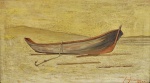 Lopes Ribeiro - "Velha Canoa - Niterói, ose, med. 26 x 46 cm, com moldura 48 x 68 cm