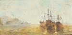 Roberto Cohen - "Marinha", ost, med. 40 x 20 cm, com moldura 40 x 59 cm