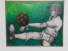PAULO MENDES FARIA. "É Gol", óleo s/tela, 60 x 80 cm. Assinado e datado , 1982.