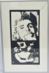 ANTONIO MANUEL. "Che Guevara", serigrafia, 50 x 25 cm. Assinado. Emoldurado com vidro, 59 x 38 cm (vidro com trincado).