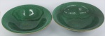 Par de bowls em porcelana chinesa na cor verde . China . Século XVIII/XIX. Medidas 9 x 27 cm.