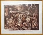 Burle Marx - "Tipiaca", litogravura tiragem 24/40, assinado 1992, med. 53 x 68 cm, com moldura 66 x 80 cm