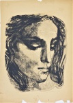 Isolda - "Figura Masculina", serigrafia P.A. 2/3, assinado e numerado, med. 65 x 48 cm, no estado