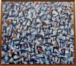 Cosme Martins - "Favela", med. 90 x 102 cm, com moldura 95 x 108 cm, assinado.
