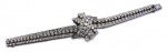 Imponente pulseira em platina com aproximadamente 163 diamantes com aprox. 13 carat, peso total 49,4g.