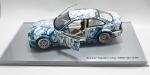 SANDRO CHIA.  Miniatura . Art Car BMW M3 GTR. Assinado. Acompanha caixa expositora em acrílico. Medindo 22 cm.