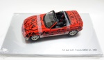 A.R.PENCK.  Miniatura . Art Car BMW Z1, 1991. Assinado.  Acompanha caixa expositora em acrílico. Medindo 20 cm.