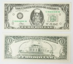 CILDO MEIRELES. "Zero Dollar", duas notas , ligrafia offset s/papel, 1984.