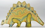 ABRAHAM PALATNIK.  Escultura em resina de poliester representando "Dinossauro"(sem rabo).Sem assinatura. Medidas 14 x 24 cm.