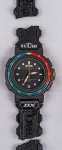 Relógio Seiko Deportivo DX, comemorativo Jogos Barcelona 92, caixa 40mm, pulseira borracha partida/quebrada, máquina parada.