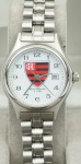 Relógio Seculus, caixa 28mm e pulseira em aço, mostrador com o escudo do Flamengo, em perfeito estado.