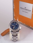 Relógio GP - Girard Perregaux,  modelo 4990 Sea Hawk II, n/s 0576, movimento automático, caixa 43mm e pulseira em aço, certificado emitido pela LAG nº 20190710043137, no estojo.