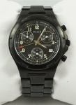 Relógio Natan 01321, caixa 40mm e pulseira em aço preto, em perfeito estado.