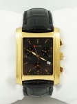 Relógio Natan Mycanus 01904, caixa em plaqué d'or 32mm, pulseira de couro preto, em perfeito estado.
