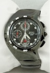 Relógio Seiko Chronograph 532144, caixa 40mm e pulseira em aço preto, em perfeito estado.