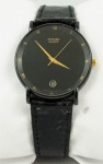 Relógio Citizen 4710-471561KA, caixa 30mm em aço preto e pulseira de couro preto, em perfeito estado.