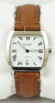 Relógio Natan MD 3031, caixa em aço 30mm, pulseira de couro marrom, em perfeito estado.