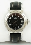 Relógio Natan 467202, caixa em aço 37mm, pulseira de couro preto, em perfeito estado.