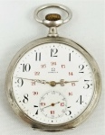 Relógio Omega de bolso "Grand Prix Paris 1900", 53 032 87, prata 900, 54mm ( no estado).