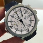 Relógio IWC Aquatimer Chronograph Automatic, caixa em aço 44mm, pulseira de borracha, em perfeito estado, acompanha certificado e garantia de fábrica.
