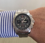 Relógio Breitling Skyracer Chronograph Automatic, caixa 43mm e pulseira em aço, em perfeito estado.