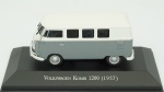 Volkswagen Kombi 1200, 1957. Acondicionado em caixa de acrílico.Comprimento 10 cm.
