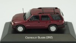 Chevrolet Blazer, 2002. Acondicionado em caixa de acrílico.Comprimento 10 cm.