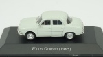 Willys Gordini, 1965. Acondicionado em caixa de acrílico.Comprimento 9 cm.