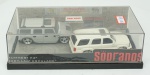 Hummer H2 e Cadillac Escalade, coleção "The Sopranos". Acondicionado em caixa de acrílico.Comprimento 8 cm.
