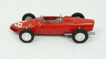 Ferrari F1 155, 1961. Acondicionado em caixa de acrílico.Comprimento 12 cm.