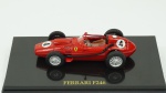 Ferrari F246. Acondicionado em caixa de acrílico.Comprimento 10 cm.
