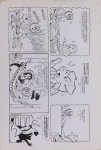 DANIEL AZULAY - Desenho original p/ o Tablóide JB - Prof. Pirajá e Xicória, bico de pena,medindo 33x48 cm. Preço de avaliação R$ 250,00