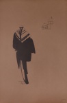 DANIEL AZULAY -  " Perspectiva"  Série Jerusalém, reprodução em papel craft, med 35,5 x 53 cm . Preço de avaliação R$ 250,00