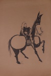 DANIEL AZULAY -  " Hábito"  Série Jerusalém, reprodução em papel craft, med 35,5 x 53 cm . Preço de avaliação R$ 250,00